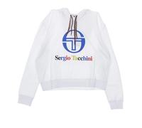 Sergio Tacchini - Sweat à Capuche Court Blanc pour Femme - Femme - Sweatshirts et sweats à capuche - Blanc - Taille: 42 FR