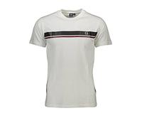 Sergio Tacchini T- Shirt E Homme Stripe A, Blanc/Bleu Marine