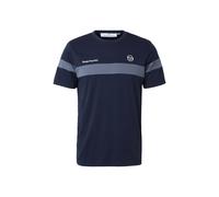 Sergio Tacchini T-Shirt 'Leone' bleu marine / bleu ciel / blanc, Taille M