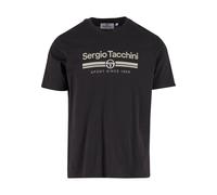 Sergio Tacchini T-Shirt 'Marchio' vert pastel / noir / blanc, Taille M