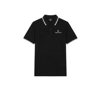Sergio Tacchini T-Shirt 'Reed 025 Co' noir / blanc, Taille L