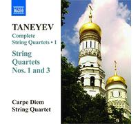 Sergueï Ivanovitch Taneïev – Intégrale des quatuors à cordes, volume 1 – NAXOS