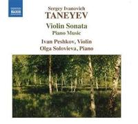 Sergueï Ivanovitch Taneïev Sonate Pour Violon - Musique Pour Piano