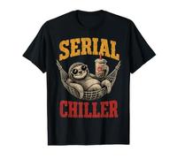 Serial' Chiller Hamac Paresseux drôle Boba Lover Grunge T-Shirt Graphique avec Valeur