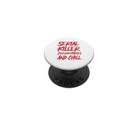 Serial Killer Documentaries and Chill Podcast True Crime PopSockets PopGrip Adhésif