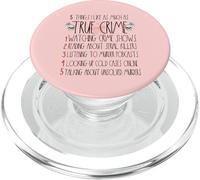 Serial Killer Gifts I Like True Crime Lover Cadeaux pour Femme PopSockets PopGrip pour MagSafe