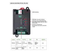Serial Port Converter Module with Guide Rail DB9 Male/USB-B Interface U4P-FT1B USB 485 PRO(FT232,TB,1, CB)