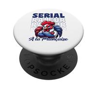 Serial râleur à la Française idée Cadeau Chieur de France PopSockets PopGrip Adhésif