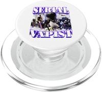 Serial Vapist Funny Meme E Cig Vaping Lover Joke PopSockets PopGrip pour MagSafe