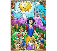 SERICOLOR Tableau à colorier en relief velours. Blanche Neige
