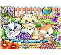 SERICOLOR Tableau Velours Les Trois Chatons
