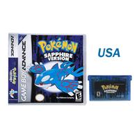 Série 2025 émeraude FireRed Leafgreen rubis saphir 5 versions jeu Pokemon GBA dans la boîte pour cartouche de jeu vidéo 32 bits pas de manuel USA-RUBY with box