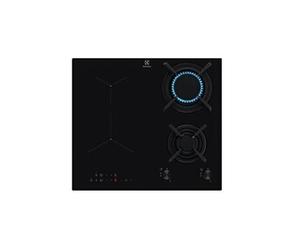 Serie 300 KDI640713K - Table de cuisson mixte induction et gaz - 4 plaques de cuisson - Niche - largeur : 56 cm - profondeur : 49 cm - noir