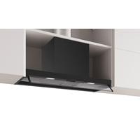 Série 4, hotte design intégrée, 80 cm, verre transparent, noir mat, DBB85CC60