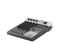 Série 48V Effet de répétition USB Fonction BT karaoké DJ Console 99DSP mélangeur 6 canaux