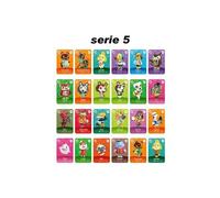 Amiibo et figurines NFC GENERIQUE [Série 5] 401/424 Standard Carte pour Amiibo HAOBUY pour Animal Crossing Serie 5 Nintendo Switch -24pcs (8.6*5.4cm)