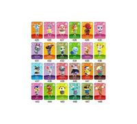Amiibo et figurines NFC GENERIQUE [Série 5] 425/448 Mini Amiibo Cartes pour Animal Crossing Série 5 FONGWAN Compatible avec Nintendo Switch - 24pcs (3*2.2cm)