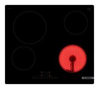 Bosch Serie 6 PKE611FN8E plaque Noir Intégré 60 cm Céramique 4 zone(s)