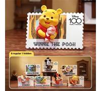 Série anniversaire Disney Aimant de réfrigérateur de timbre rétro Boîte mystère Ornements Winnie l'ourson Stitch Mickey Jouet Cadeau surprise d'anniversaire (livraison aléatoire, 1 pièce) Taille Uniqu