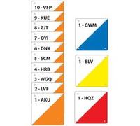 Série de 10 balises scolaires : 20 x 20 cm G