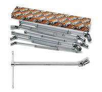 série de 18 clés à cardan avec douilles à 6 pans articulées Beta 952 /S18