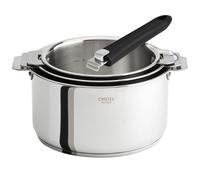 Lot de 3 casseroles Cristel Casteline + 1 poignée amovible
