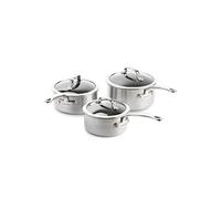 Série de 3 Casseroles Première 16 cm, 18 cm et 20 cm avec Couvercle - Greenpan - Argent - Inox Argent G