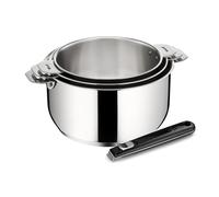 Série de 3 casseroles Salvaspazio 16/18/20 cm avec poignée Lagostina