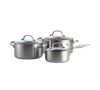 Série de 3 pièces Geneva : Casserole 16 cm + Faitout 20 et 24cm céramique 24 cm