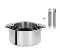 Cristel S4Cz Serie 4 Casseroles Mutine Amovibles Induction + 2 P Zenith