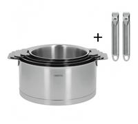 Cristel S4Cqlpz02 Serie 4 Casseroles Strate Amovible 14-20 Cm + 2 Poignees Zenith