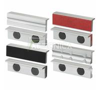 Série de 4 paires de caches mâchoires aluminium pour étau FERVI 0520 - 100 mm