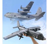 Série de briques de l'armée militaire, ensemble de lancette aérienne AC130, blocs de construction d'avion américain de la seconde guerre mondiale, modèle classique, jouets éducatifs 06023(1713PCS)