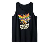 Série de défilés de mascottes Rainbow Lion Pride Wings Débardeur