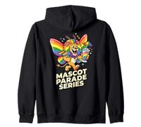 Série de défilés de mascottes Rainbow Lion Pride Wings Sweat à Capuche