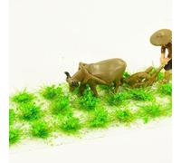 Série de grappes d'herbes statiques colorées de 10 mm pour touffes conçues pour le modélisme et les mises en page (herbe)