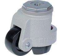 Série de nivellement HRIG-POA 63G 63mm pivotant trou de boulon fileté M12x15mm roulette avec