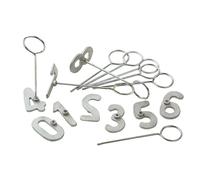 Série de numéros à marquer Kamer Gris 8 cm