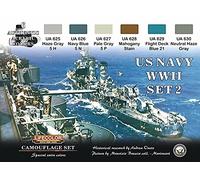 Série de peintures camouflages LifeColor CS25 US NAVY WII SET2
