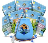 Série d'échantillons yerba maté Rio Parana 7x50g + calebasse bombilla kit
