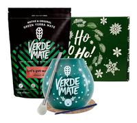 Série d'hiver de yerba maté Verde Mate avec accessoires | Verde Mate Green Let's Get Warm | Calebasse, bombilla et accessoires | yerba maté brésilien | Caféine naturelle | 500g | 0,5kg