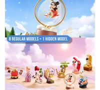Série Disney Dreamland de POP MART, boîte mystère, comprend 8 figurines régulières + 1 figurine secrète, mettant en scène les personnages classiques Disney comme Mickey, Minnie, Donald, Daisy, Dingo,