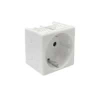 Série étanche - Série étanche modulaire - 041014 Base SCHUKO encastrable 2P+T avec obturateur