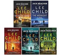 Série Jack Reacher (21-25) Collection 5 livres par Lee Child (École du soir, The Midnight Line, Past Tense, Blue Moon, The Sentinel)