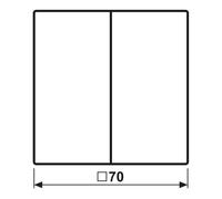 Série KNX Interrupteur À Bascule LS990 Blanc Mat 2 Voies - LS102WWM