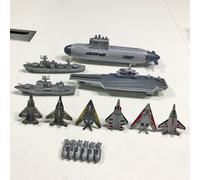Série militaire Groupe de combat porte-avions, Apprentissage des connaissances militaires, Sous-marin nucléaire peut lancer des missiles, Navire de guerre peut lancer des chasseurs, Jouets pour enfant