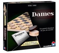 SERIE NOIRE DAMES PLATEAU - Jeu de plateau - DUJARDIN - Jouez aux Dames sur un plateau classique pour des parties passionnantes !