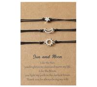 Série noire de bracelet de destin réglable bonne chance pour la protection bracelet cadeau pour femmes hommes garçons filles amitié juif match amitié bijoux amitié bijoux