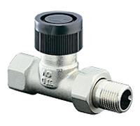 série Oventrop vanne thermostatique A 1181103 laiton nickelé, DN 10, droite