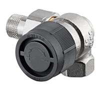 série Oventrop vanne thermostatique A 1181391 laiton nickelé, DN 10, angle d'angle, droite
